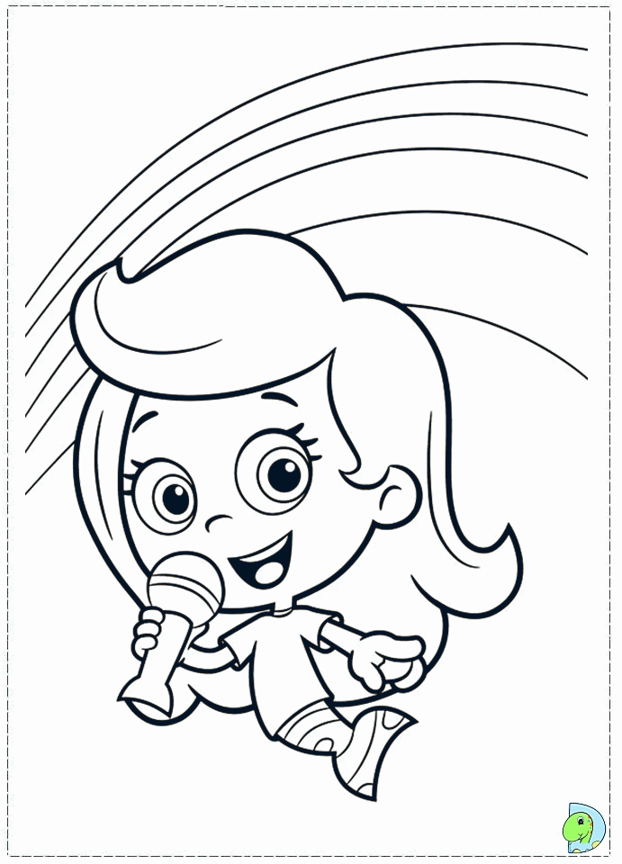 Plansa de colorat cu Bubble Guppies 38 37